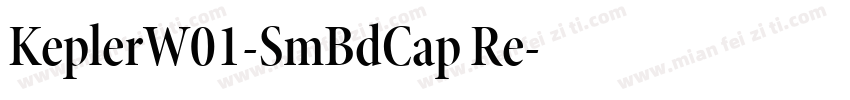 KeplerW01-SmBdCap Re字体转换